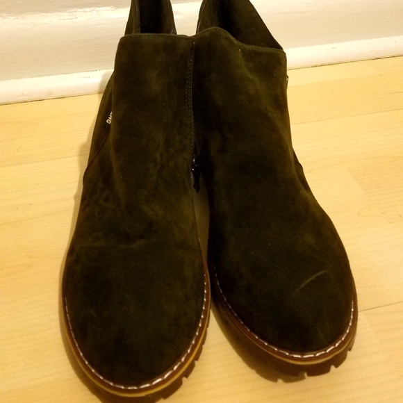 Army Green Ankle Booties - Picture 3 of 6